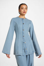 Cinch Denim Jacket Top - Light Wash