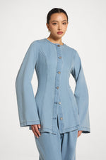 Cinch Denim Jacket Top - Light Wash