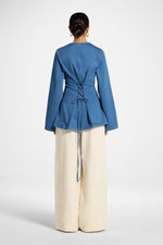 Cinch Denim Jacket Top - Mid Wash