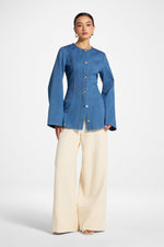 Cinch Denim Jacket Top - Mid Wash