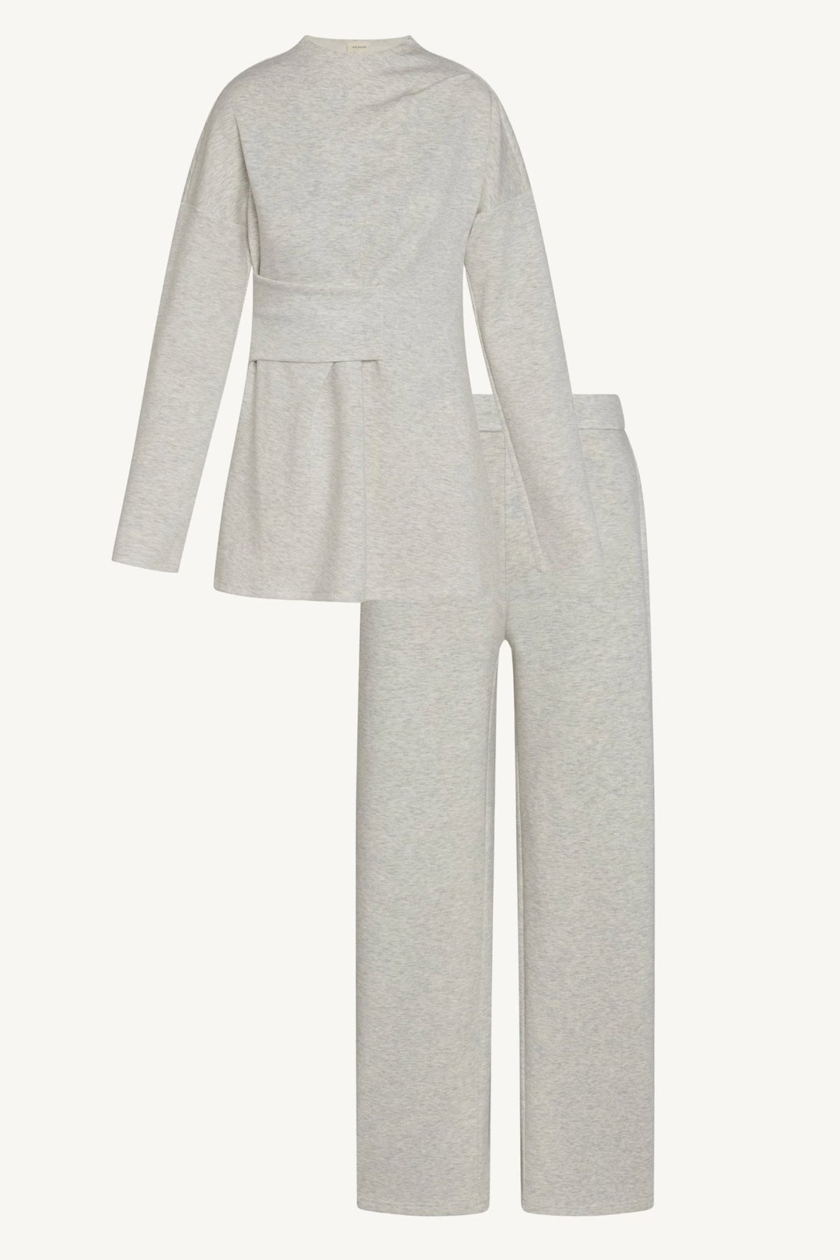 Cinch Top & Pants Set - Heather Grey
