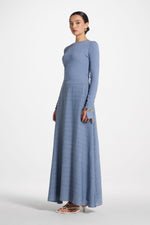Circle Maxi Skirt - Denim