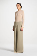 Classic Wide Leg Pants - Sage