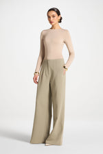 Classic Wide Leg Pants - Sage