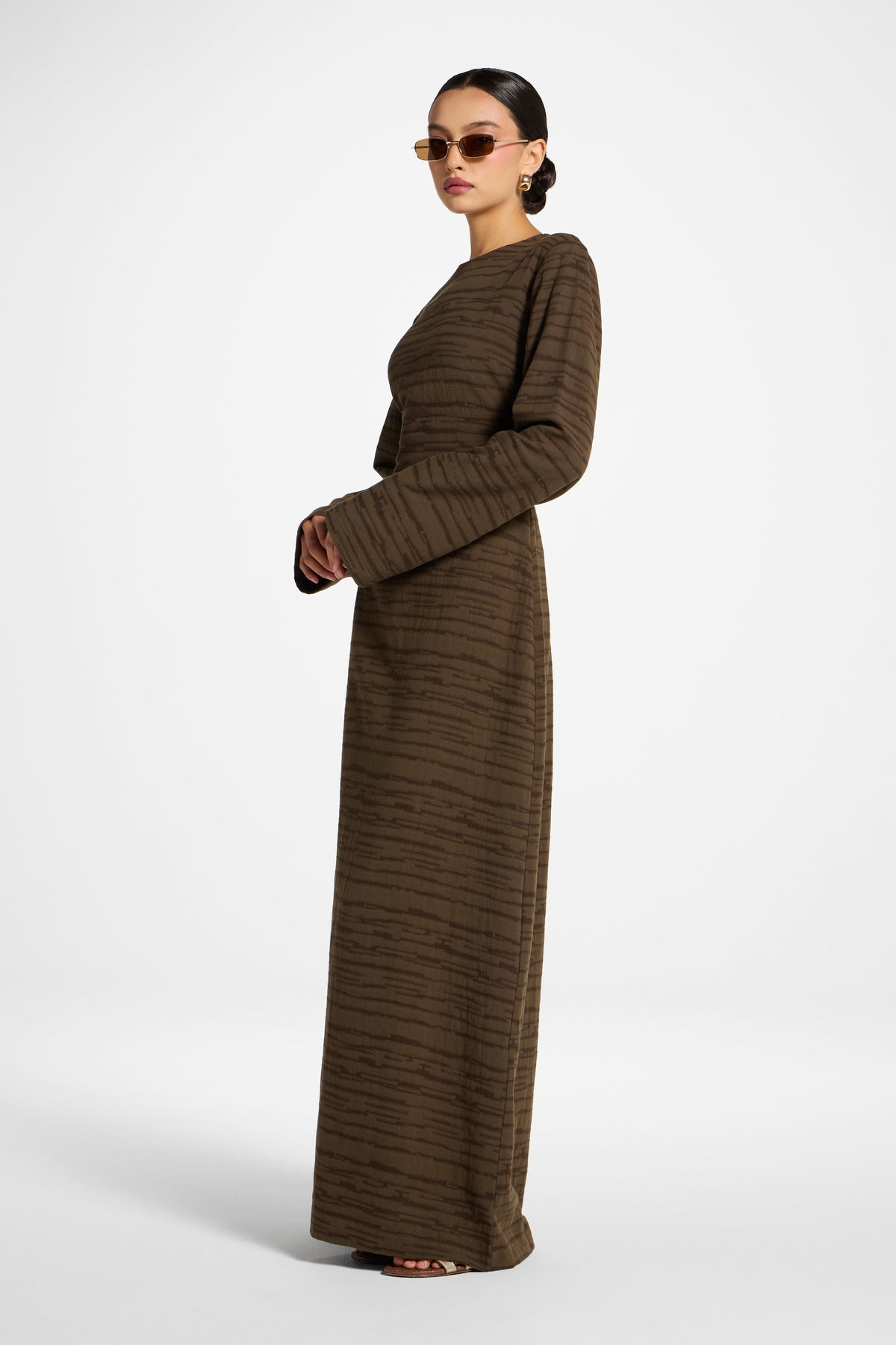 Cotton Cinch Maxi Dress - Boulder