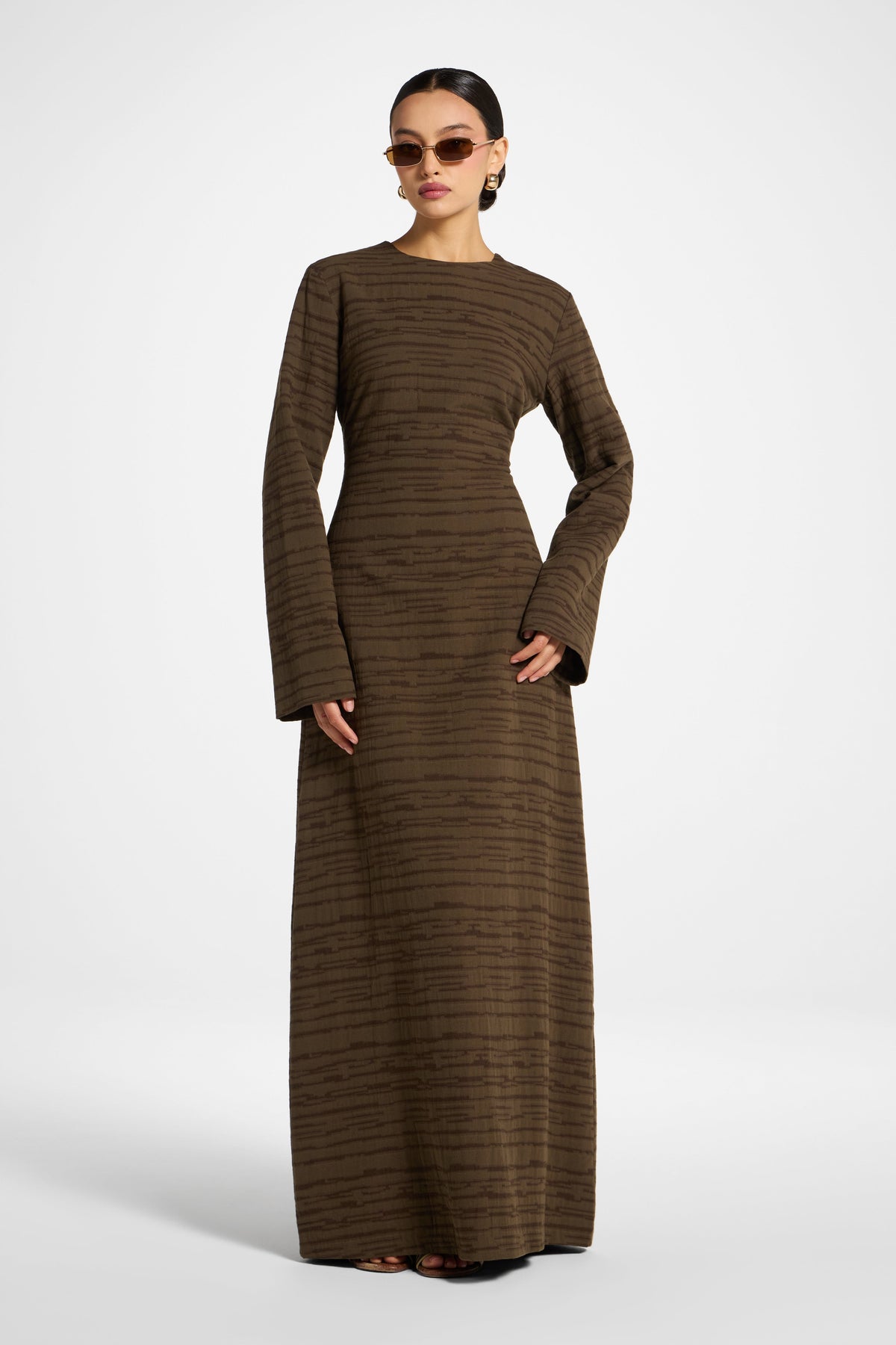 Cotton Cinch Maxi Dress - Boulder