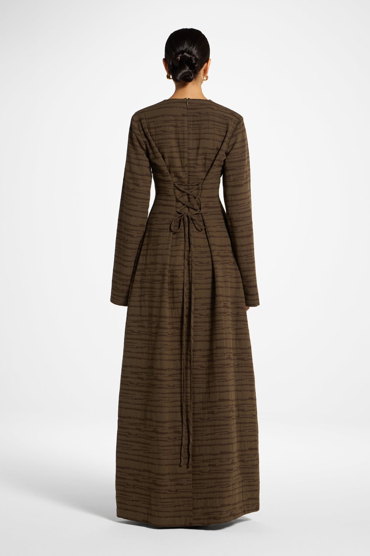 Cotton Cinch Maxi Dress - Boulder