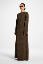 Cotton Cinch Maxi Dress - Boulder