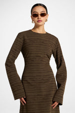 Cotton Cinch Maxi Dress - Boulder