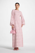 Cotton Eyelet Maxi Dress - Petal
