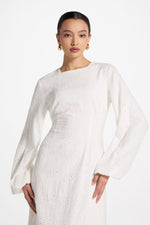 Cotton Eyelet Maxi Dress - White