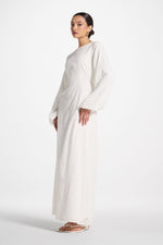 Cotton Eyelet Maxi Dress - White