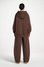 Cotton Hoodie - Chocolate