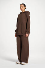 Cotton Hoodie - Chocolate