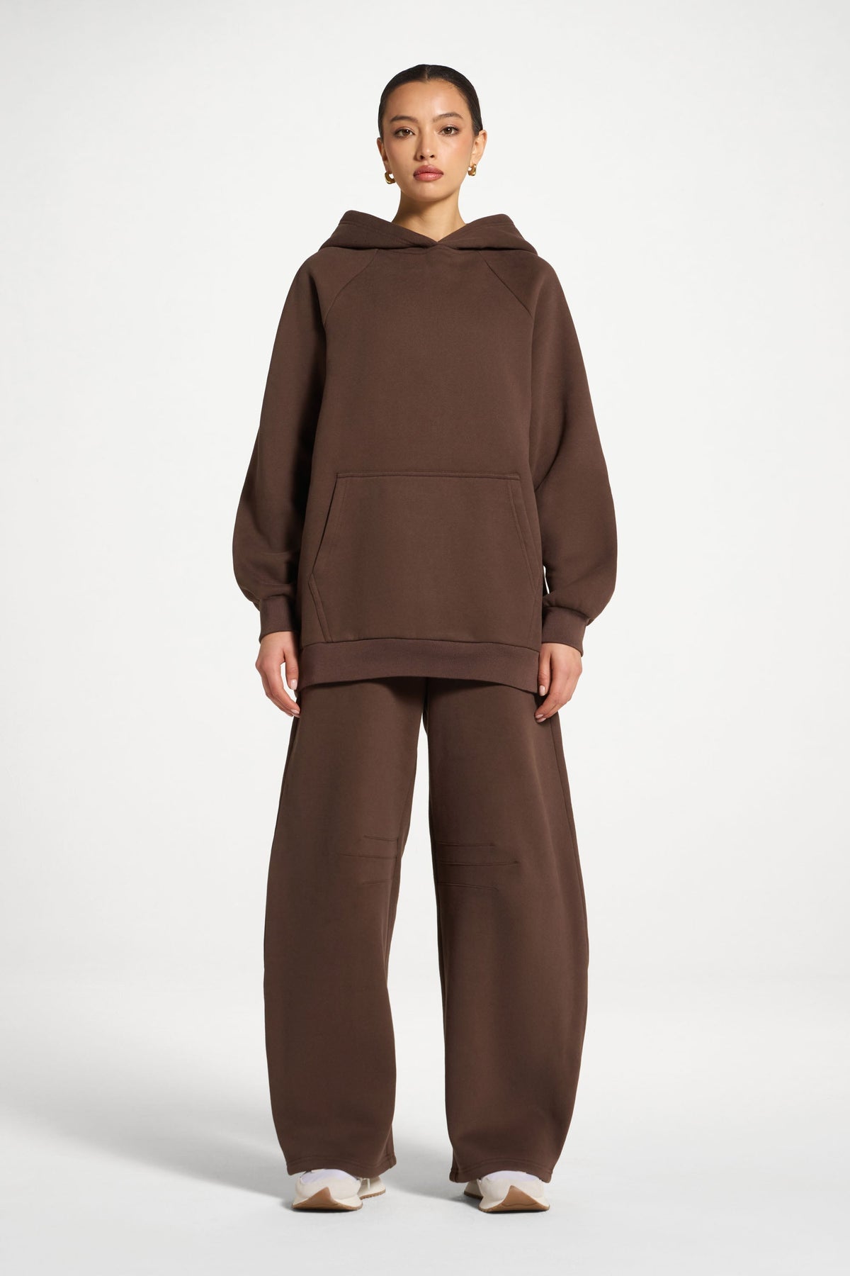 Cotton Hoodie - Chocolate