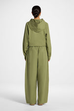 Cotton Linen Barrel Pants - Kalamata