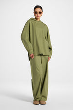 Cotton Linen Hoodie - Kalamata