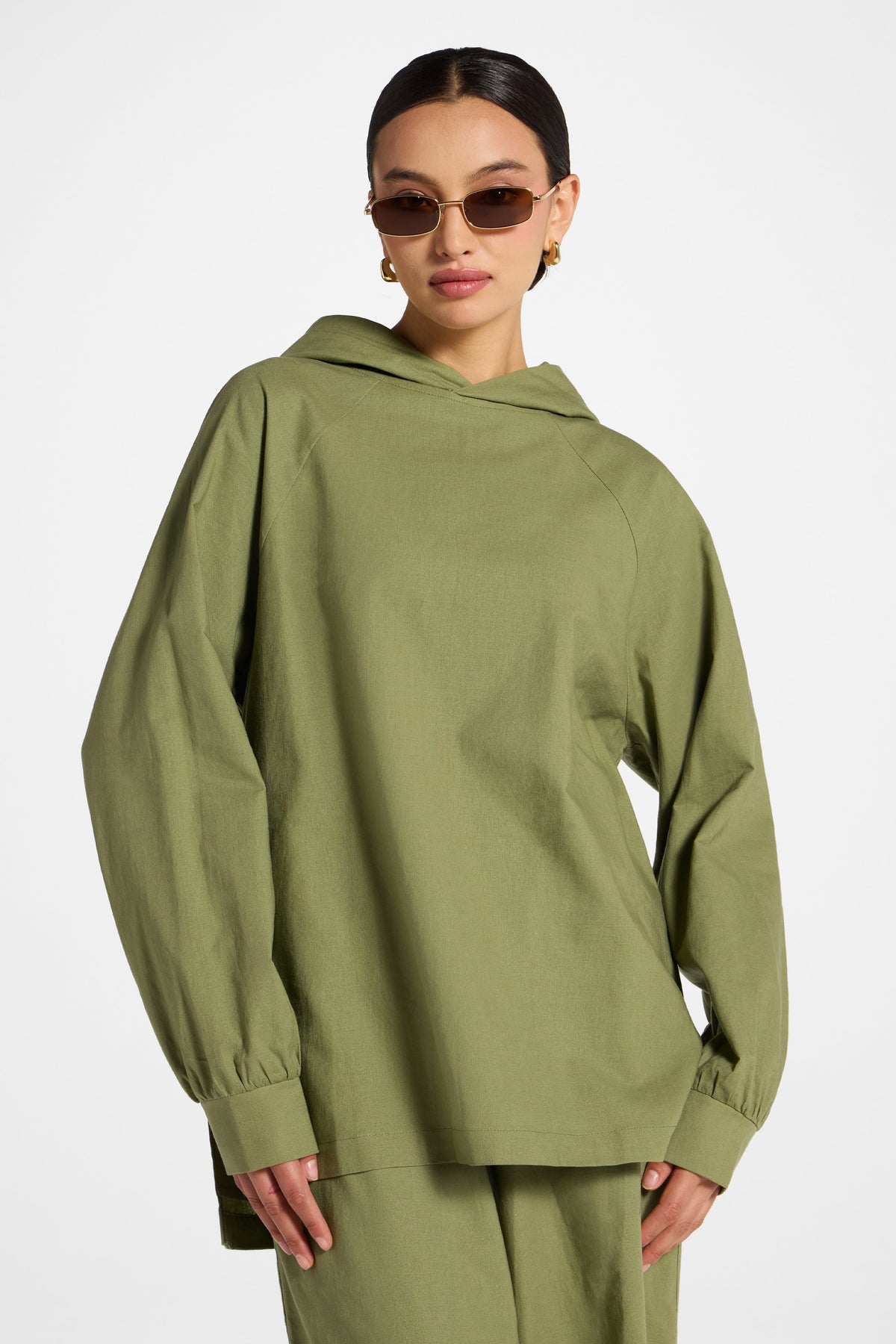Cotton Linen Hoodie - Kalamata