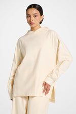 Cotton Linen Hoodie - Off White
