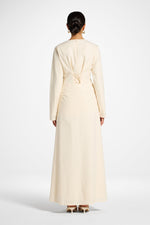 Cotton Linen Maxi Skirt - Off White