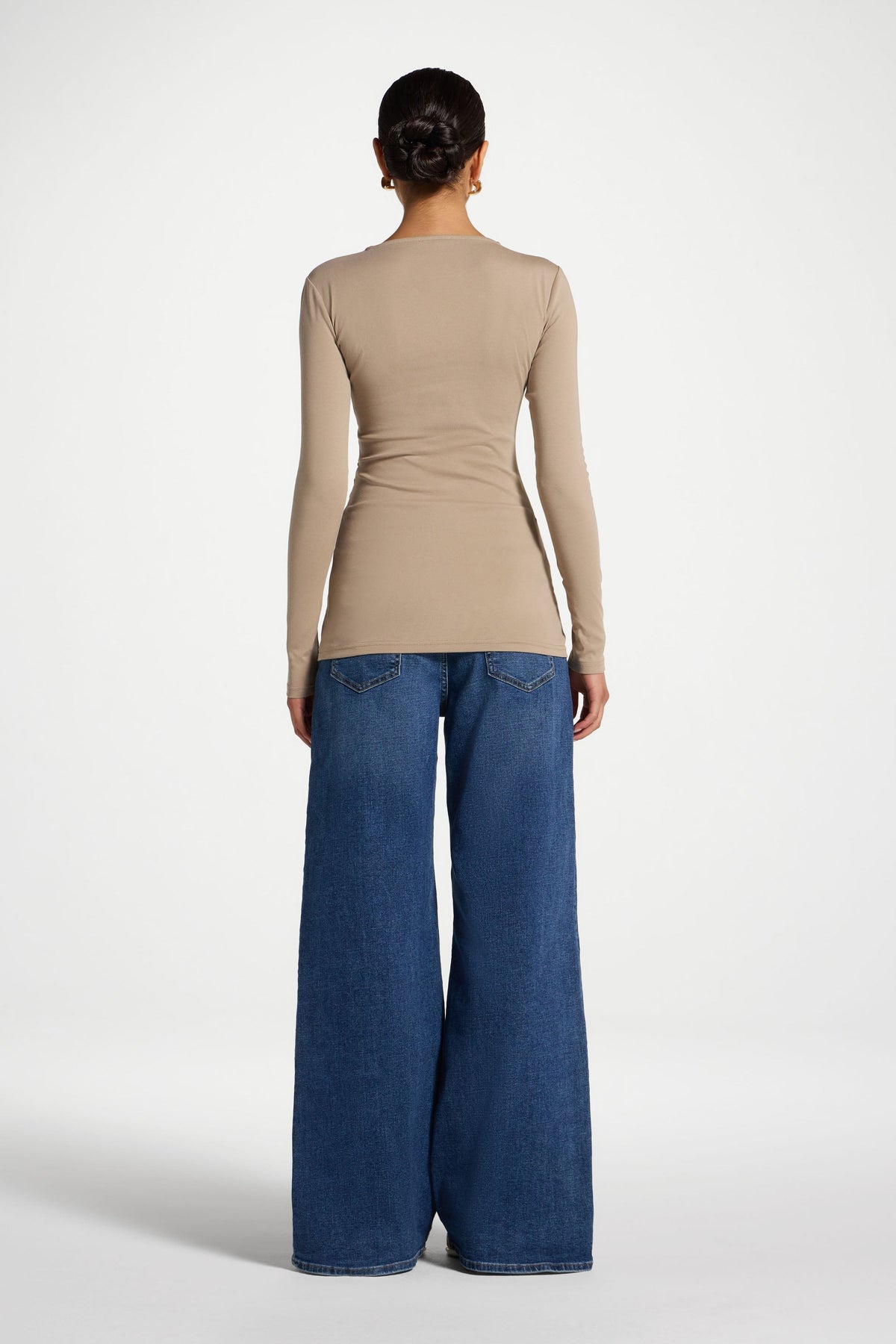 Cotton Side Tie Top - Driftwood