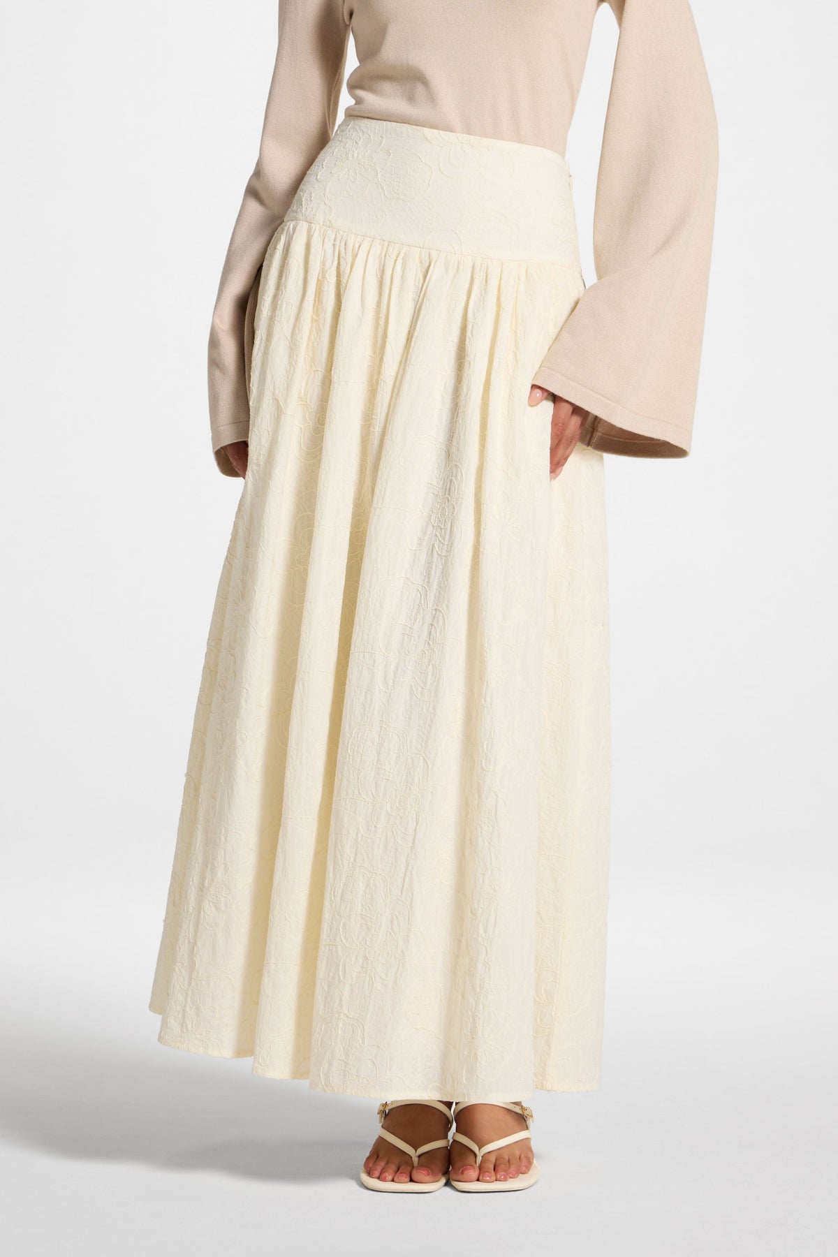 Cotton Skirt - White