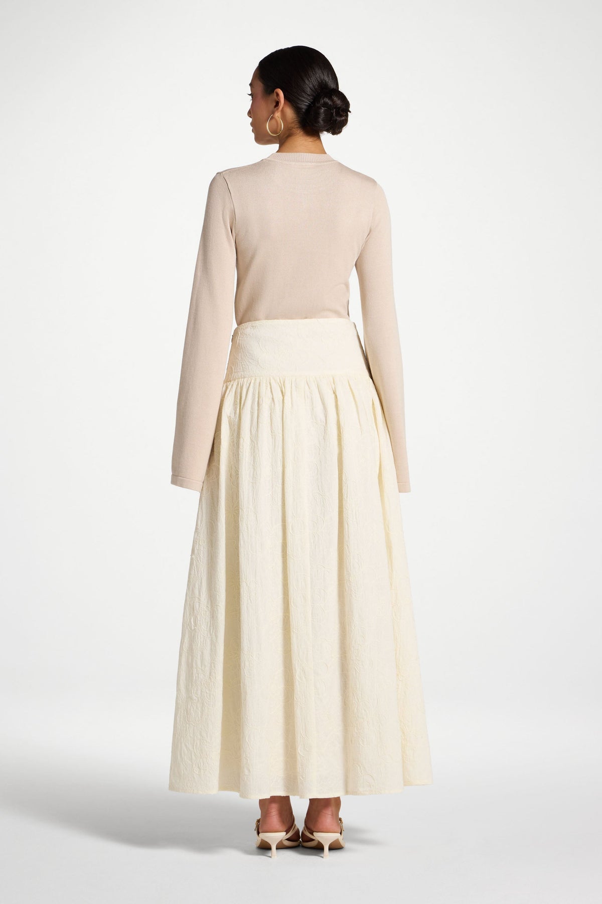 Cotton Skirt - White