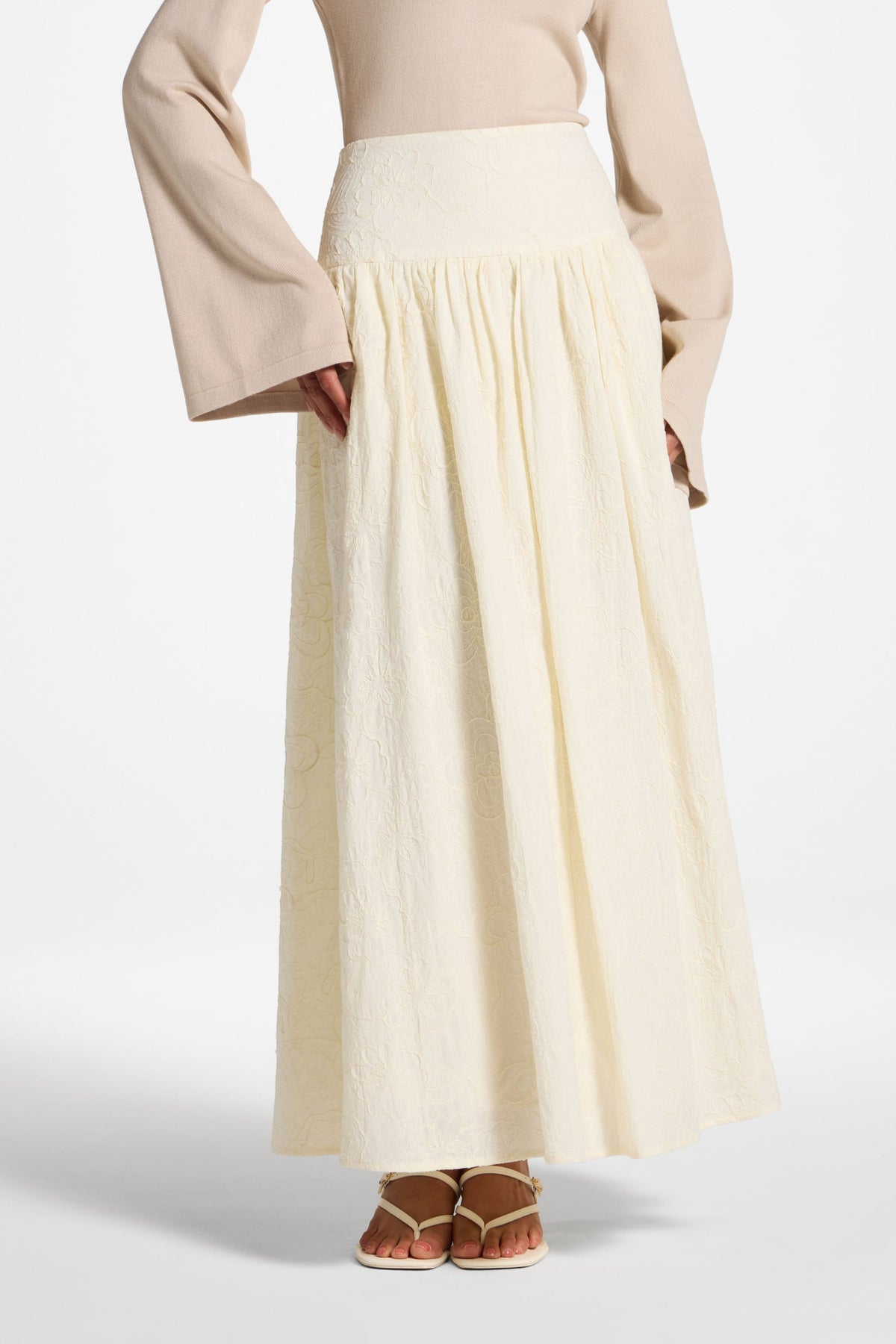 Cotton Skirt - White