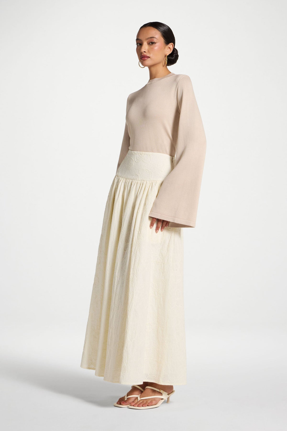Cotton Skirt - White