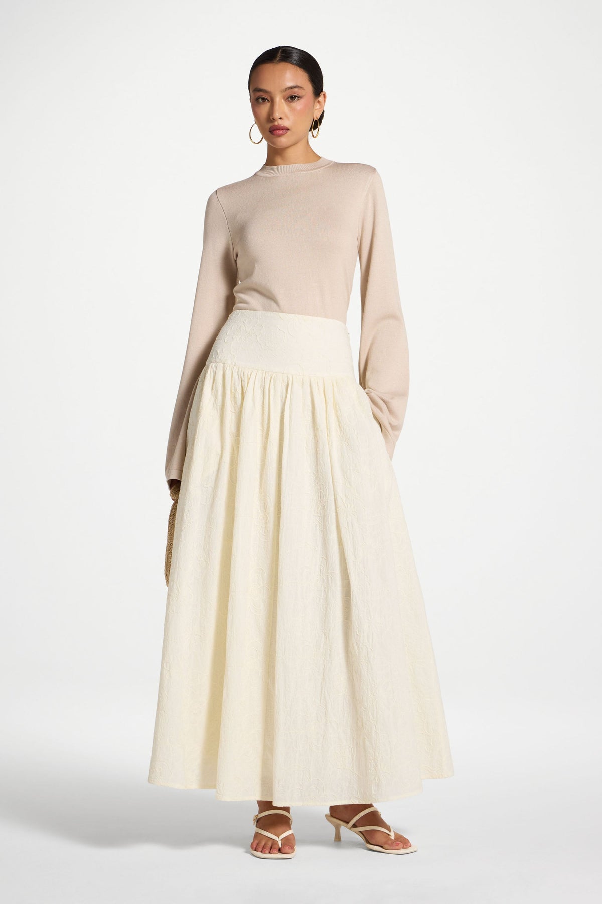 Cotton Skirt - White