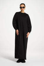 Cotton Basic Dress - Black