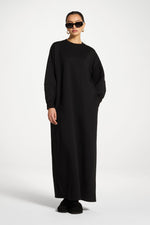 Cotton Basic Dress - Black