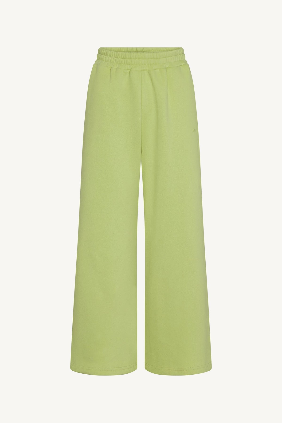 Cotton Wide Leg Sweatpants - Limeade
