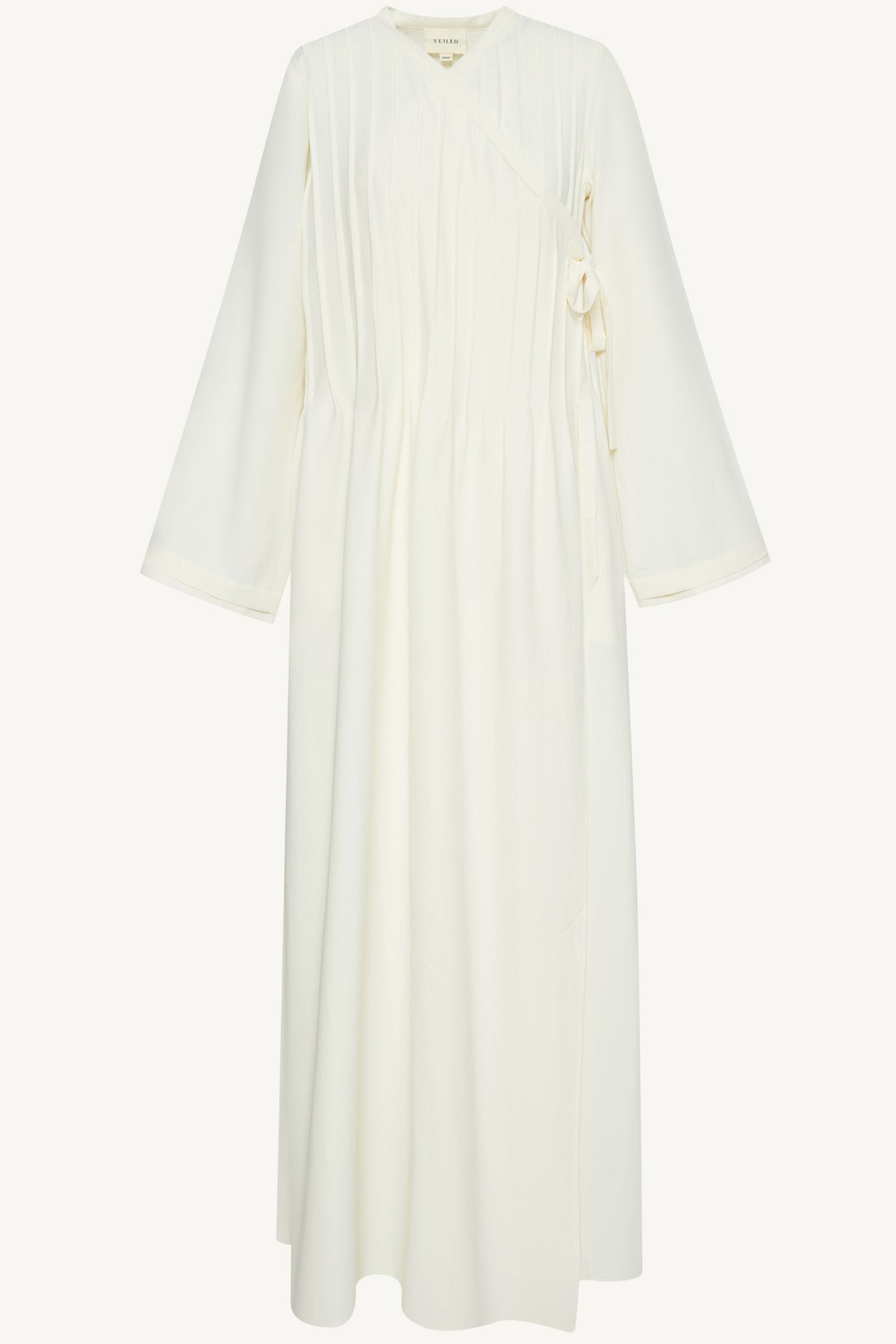 Dania Crossover Tie Open Abaya - Moonbeam
