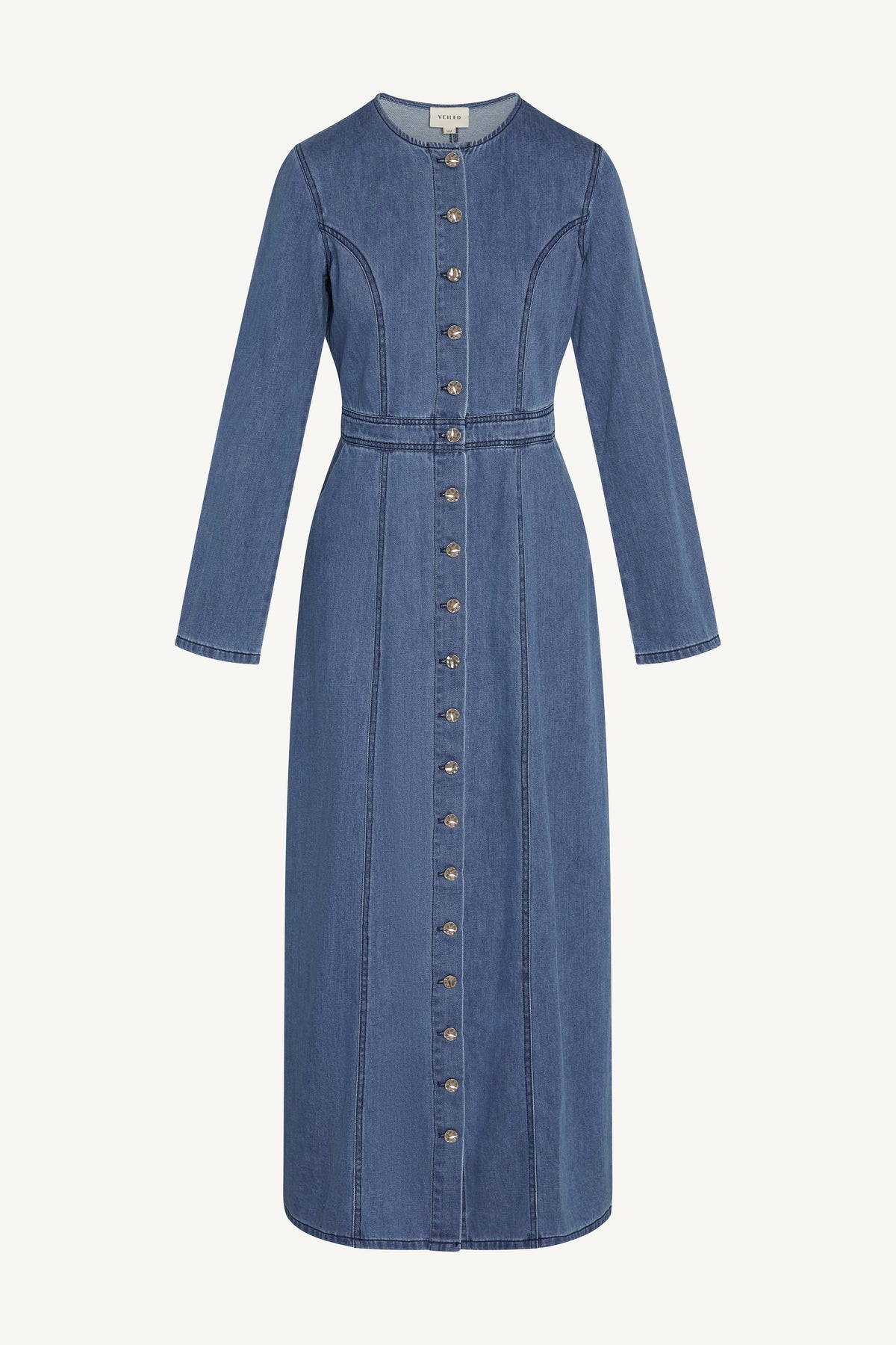Denim Button Down Maxi Dress