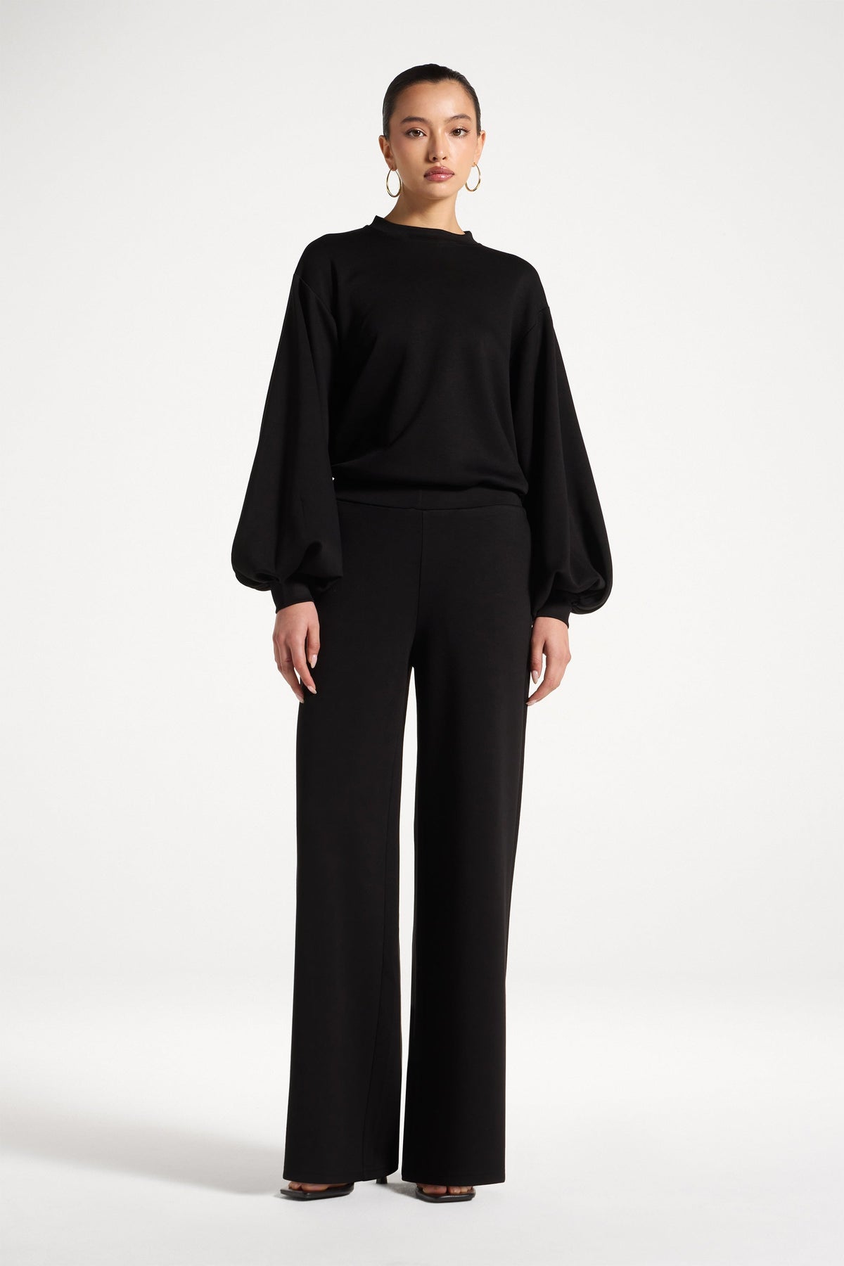 Dila Top & Pant Set - Black
