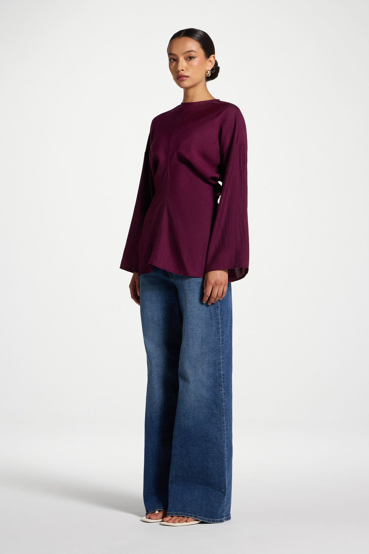 Dolman Sleeve Top - Black Currant