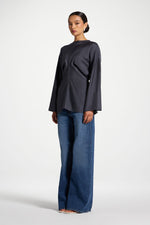 Dolman Sleeve Top - Dark Denim