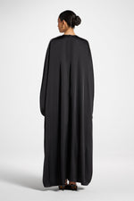 Embellished Butterfly Abaya Dress - Black