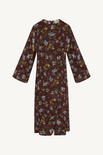 Embroidered Maxi Top - Chocolate Plum