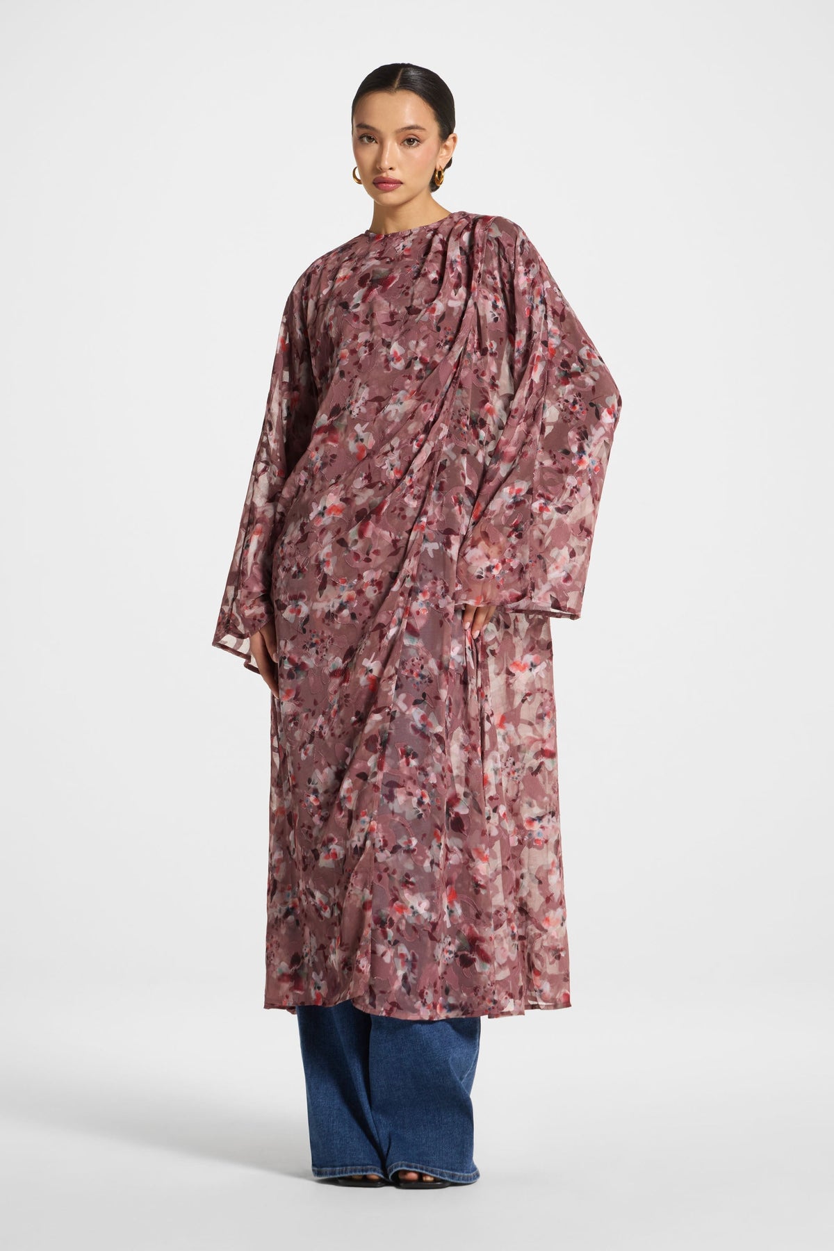 Embroidered Maxi Top - Desert Mauve