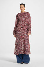 Embroidered Maxi Top - Desert Mauve