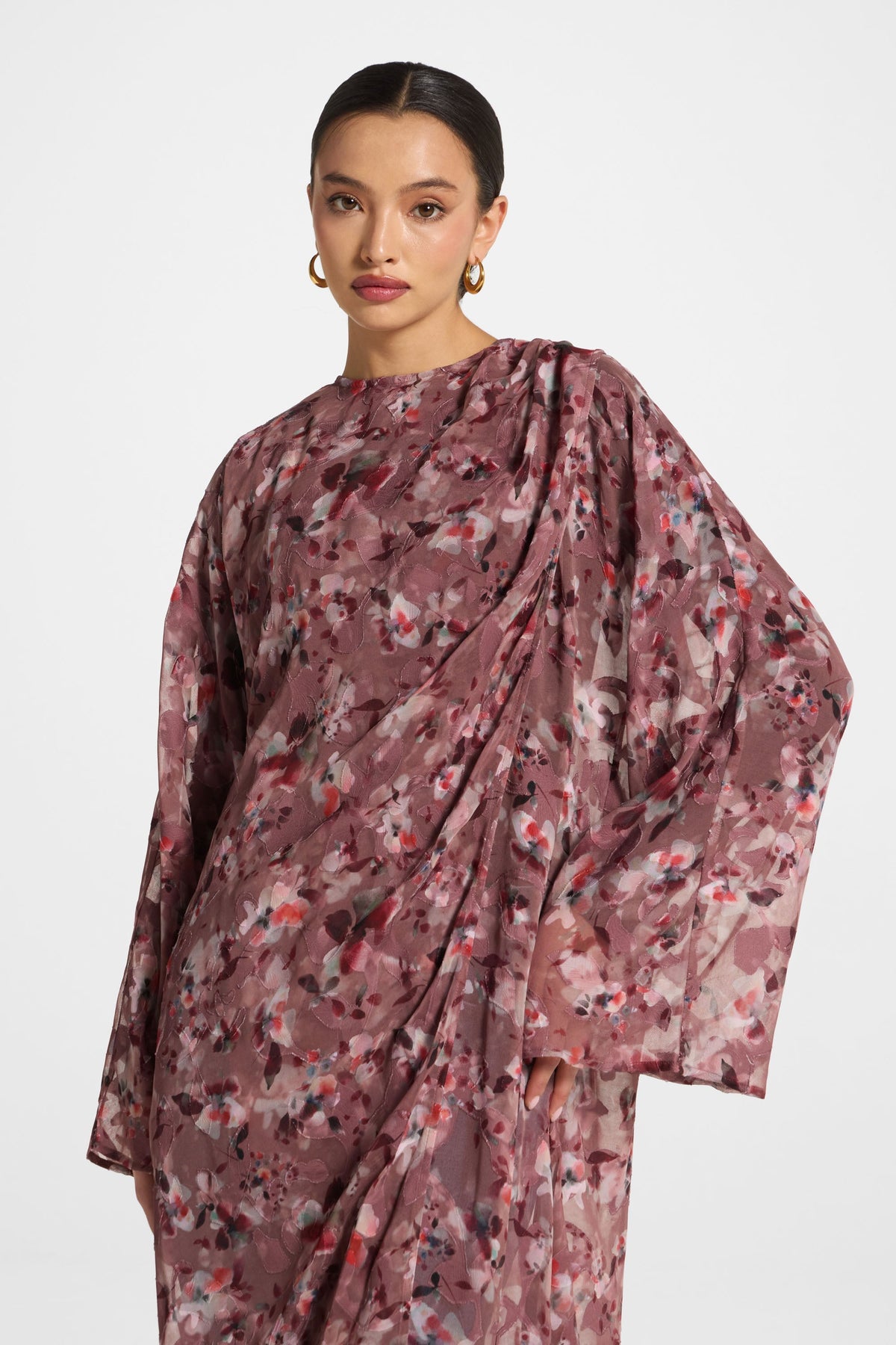 Embroidered Maxi Top - Desert Mauve