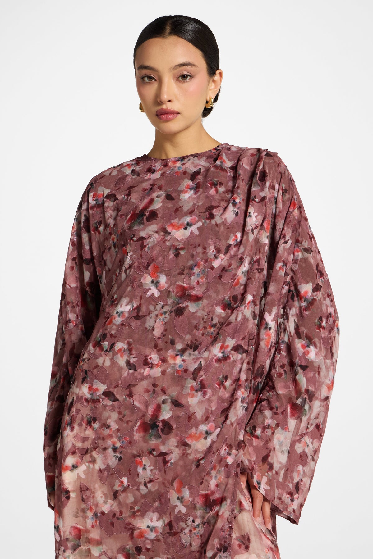 Embroidered Maxi Top Dress - Desert Mauve