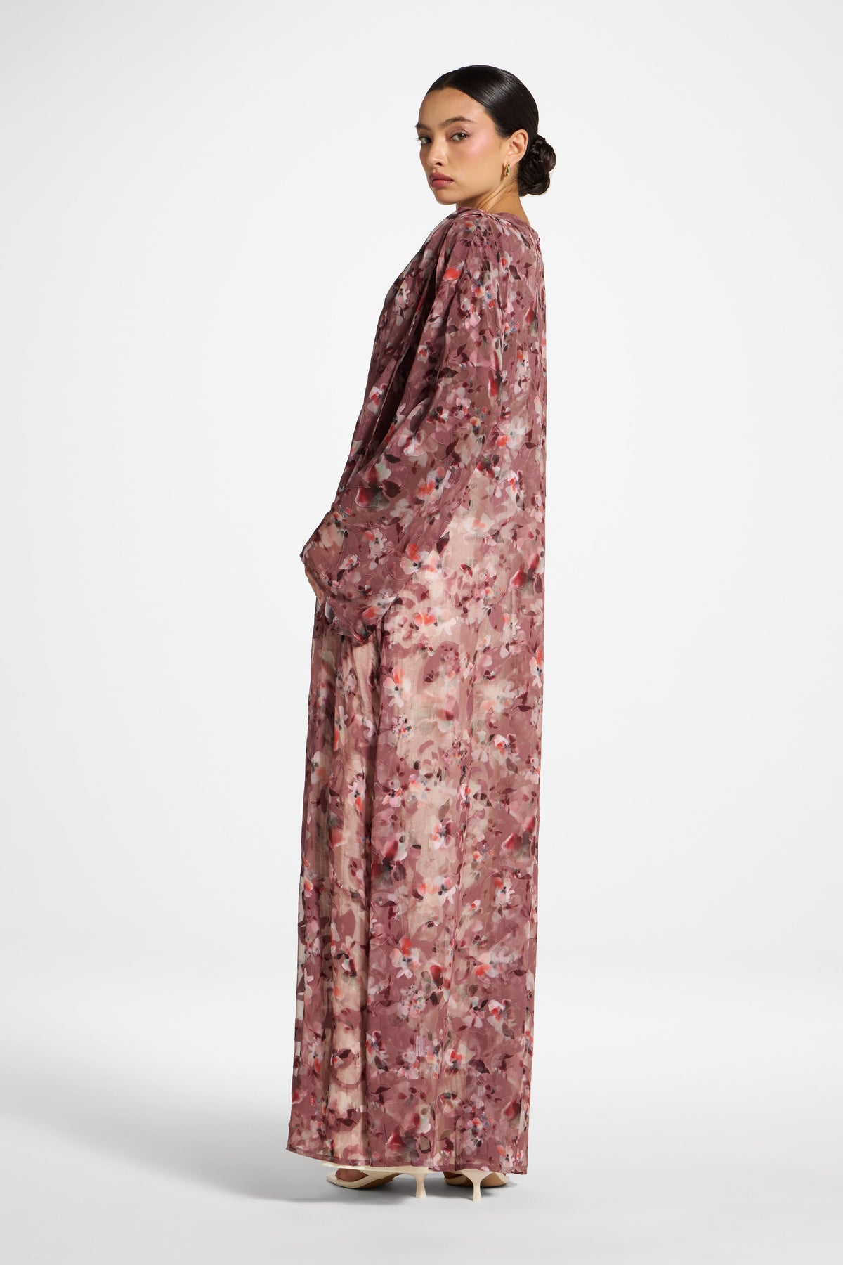 Embroidered Maxi Top Dress - Desert Mauve
