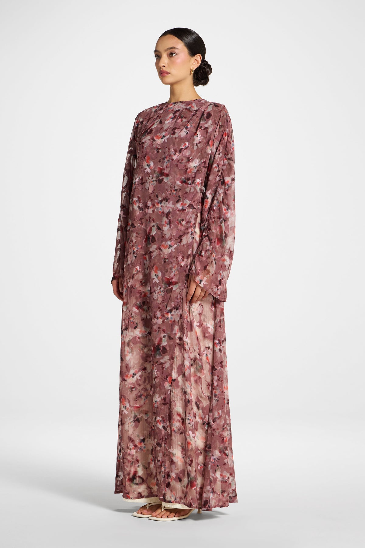 Embroidered Maxi Top Dress - Desert Mauve