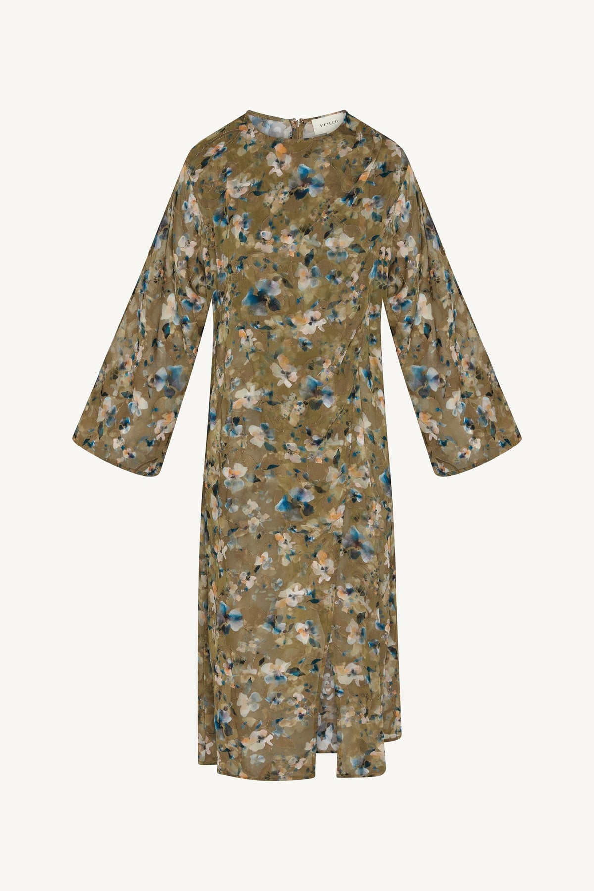Embroidered Maxi Top - Olive Bloom