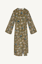 Embroidered Maxi Top - Olive Bloom