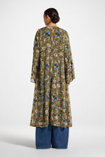 Embroidered Maxi Top - Olive Bloom