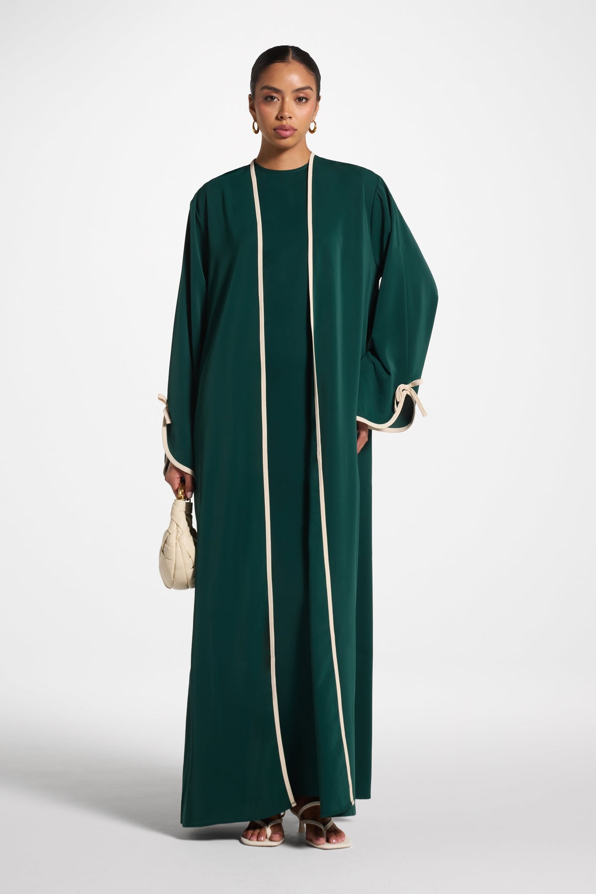 Esra Abaya & Dress Set - Forest
